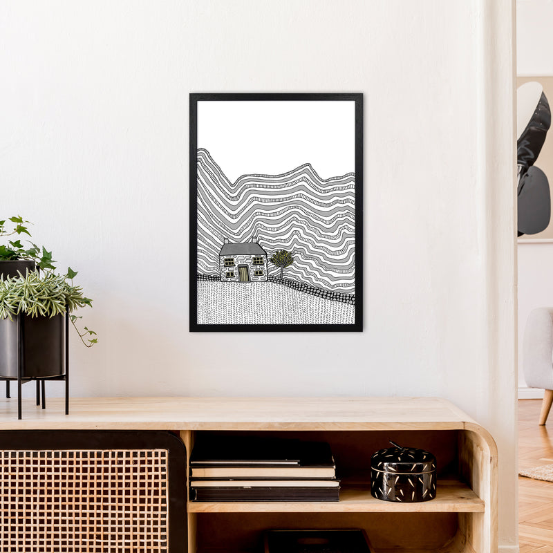 Welsh House Art Print by Carissa Tanton A2 White Frame
