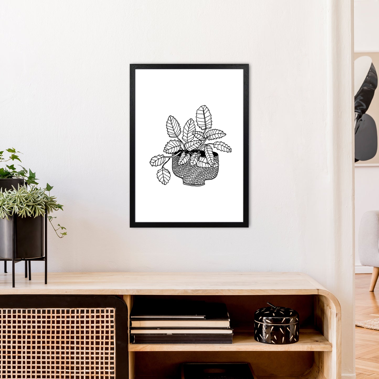 Peppermint Art Print by Carissa Tanton A2 White Frame