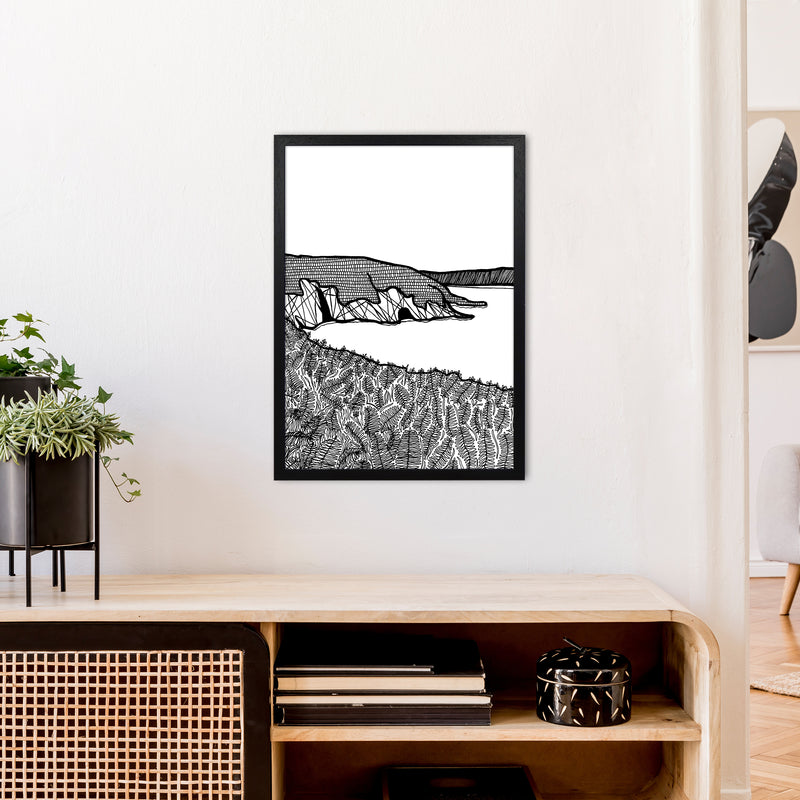 Aberdaron Art Print by Carissa Tanton A2 White Frame