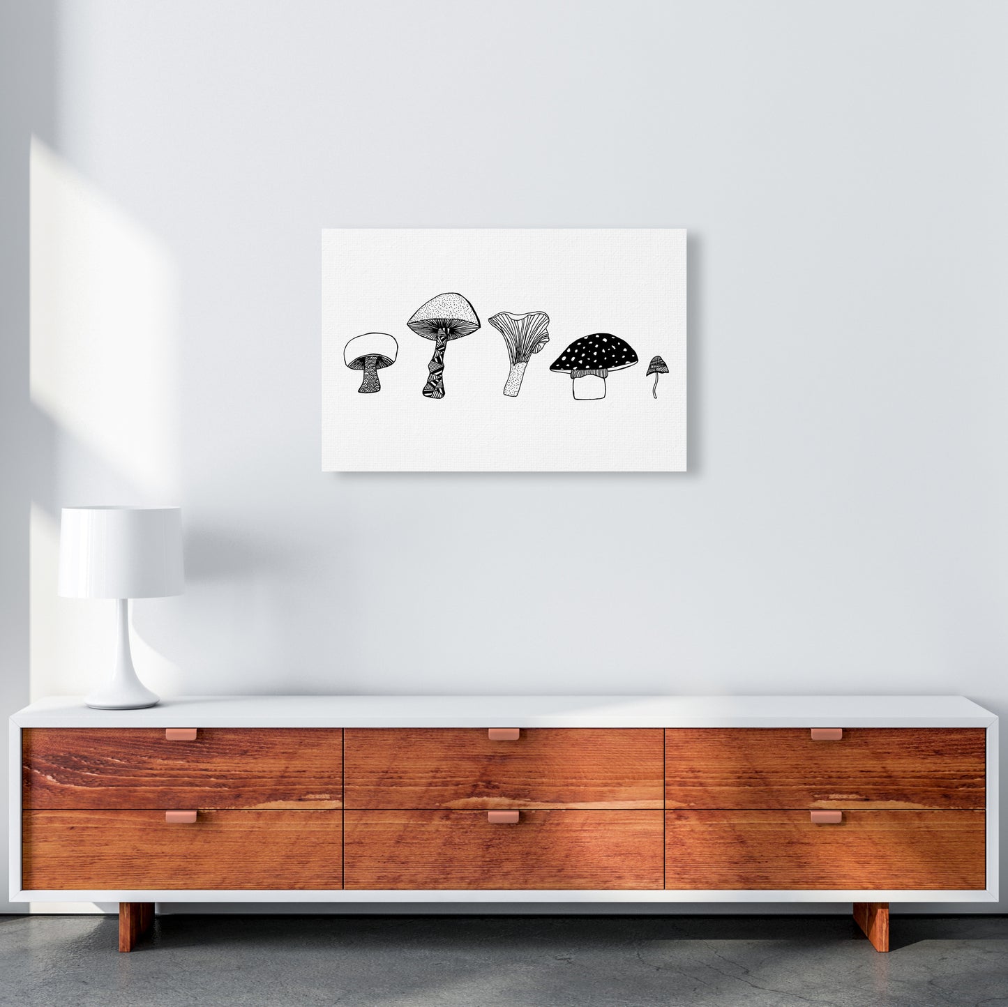 Mushrooms Art Print by Carissa Tanton A2 Canvas