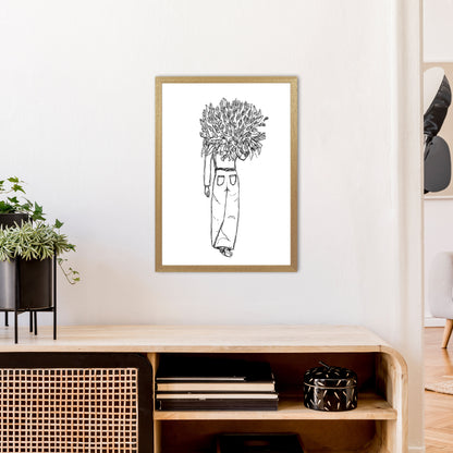 Flower Woman Art Print by Carissa Tanton A2 Print Only
