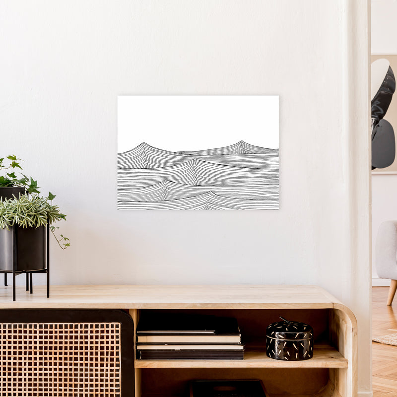 Continuous Sea Horizontal Art Print by Carissa Tanton A2 Black Frame