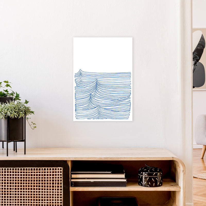 Continuous Sea Blue Art Print by Carissa Tanton A2 Black Frame