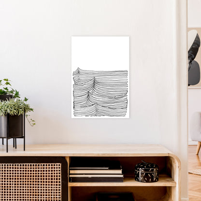 Continuous Sea Art Print by Carissa Tanton A2 Black Frame