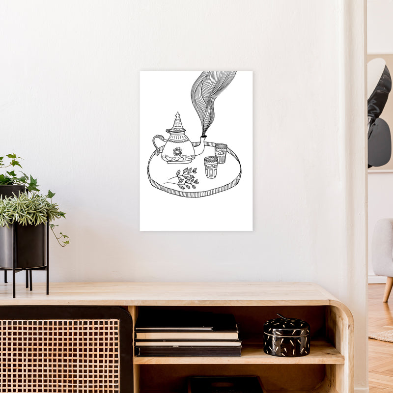 Moroccan Mint Art Print by Carissa Tanton A2 Black Frame