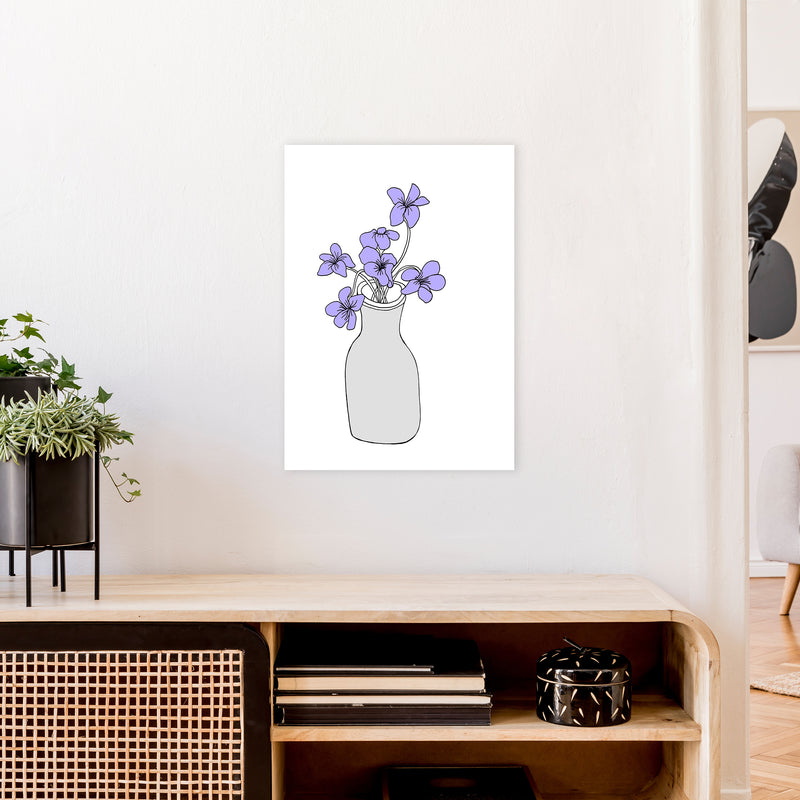 Sweet Violets Art Print by Carissa Tanton A2 Black Frame