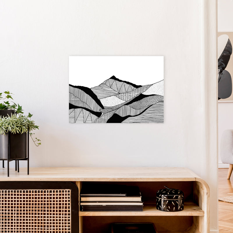 New Snowdon Art Print by Carissa Tanton A2 Black Frame