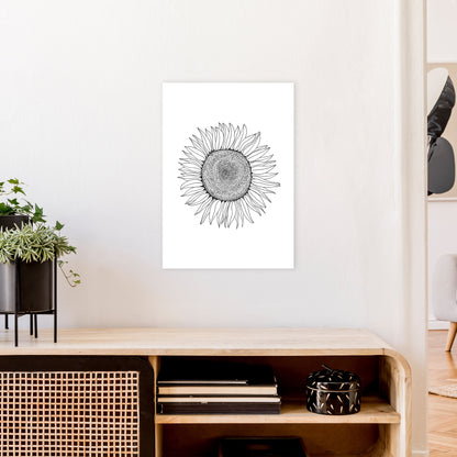 Sunflower Art Print by Carissa Tanton A2 Black Frame