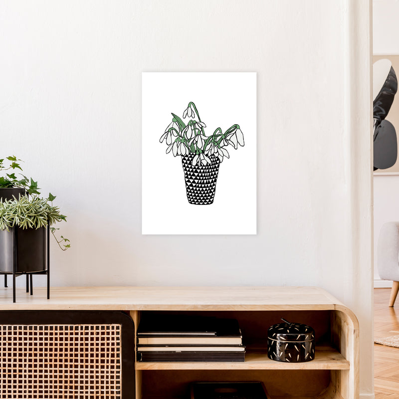 Snowdrops Art Print by Carissa Tanton A2 Black Frame