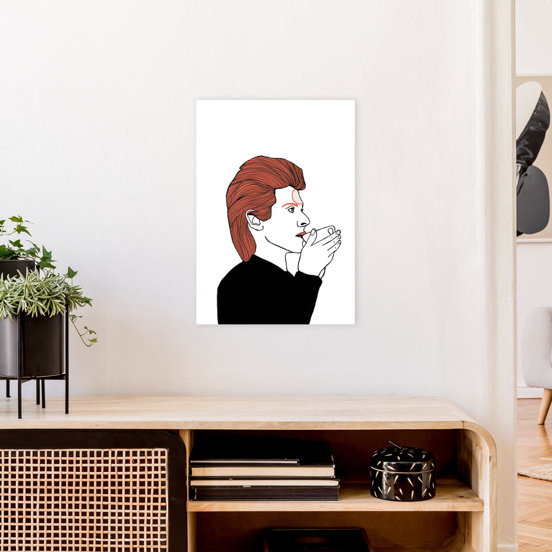 Bowie Tea Art Print by Carissa Tanton A2 Black Frame