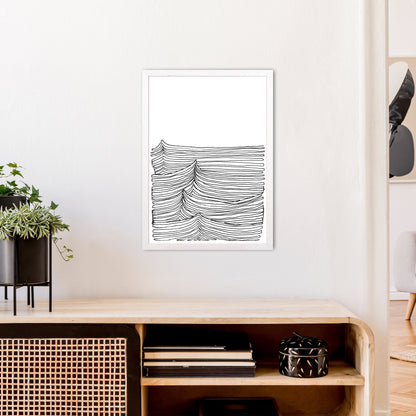 Continuous Sea Art Print by Carissa Tanton A2 Oak Frame