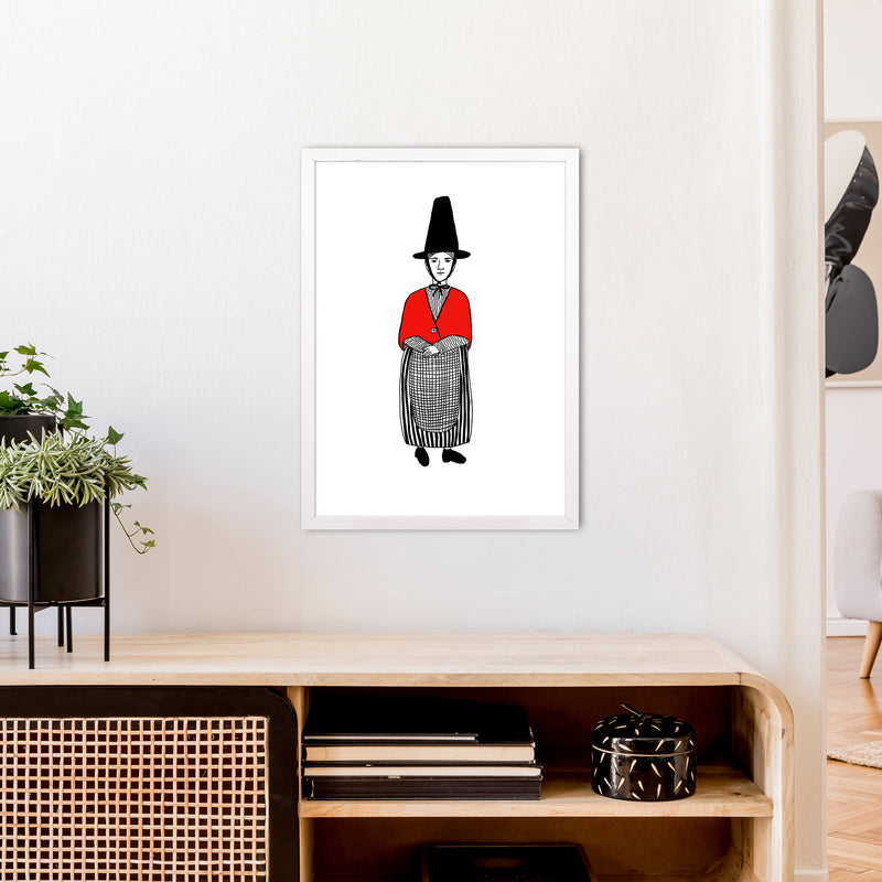 Welsh Lady Art Print by Carissa Tanton A2 Oak Frame