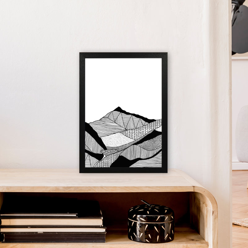 New Snowdon Portrait Art Print by Carissa Tanton A3 White Frame