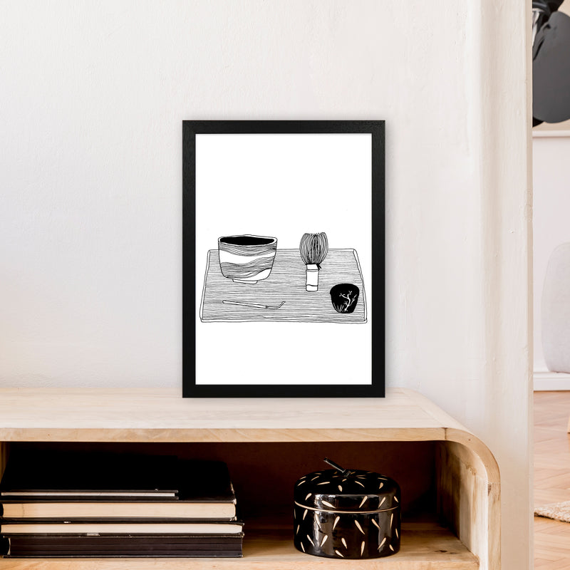 Japanese Matcha Art Print by Carissa Tanton A3 White Frame