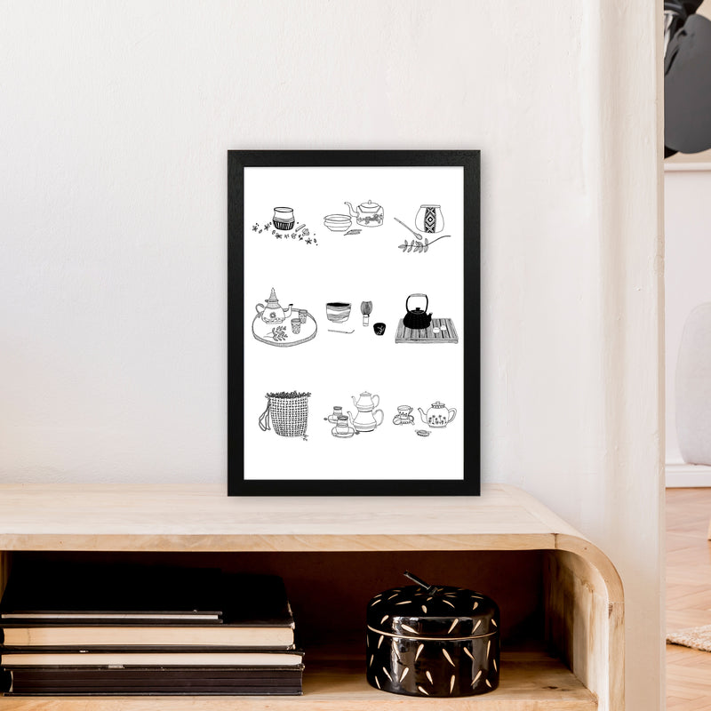 All Tea A3 Art Print by Carissa Tanton A3 White Frame