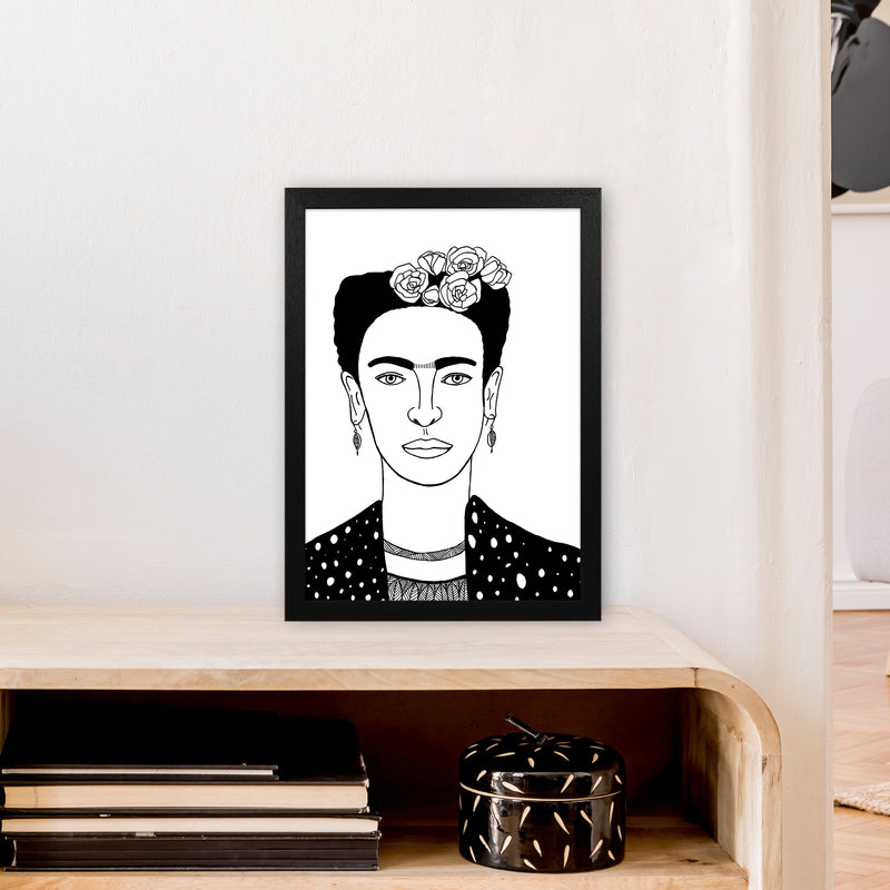 Frida Art Print by Carissa Tanton A3 White Frame