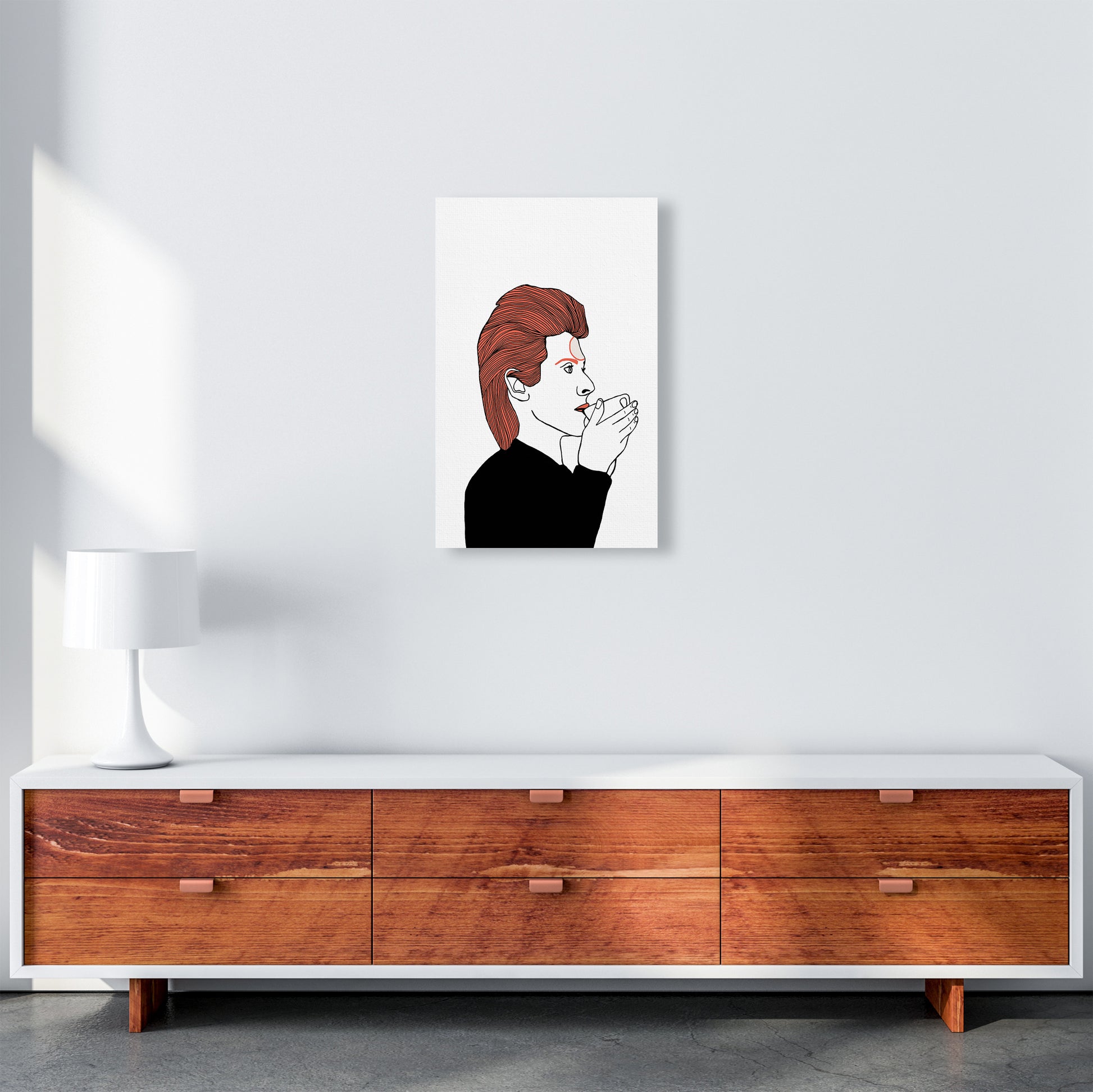 Bowie Tea Art Print by Carissa Tanton A3 Canvas