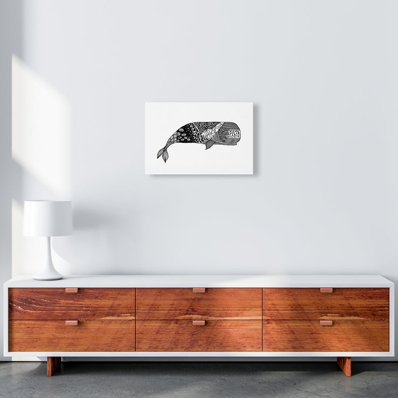 Whale Art Print by Carissa Tanton A3 Canvas