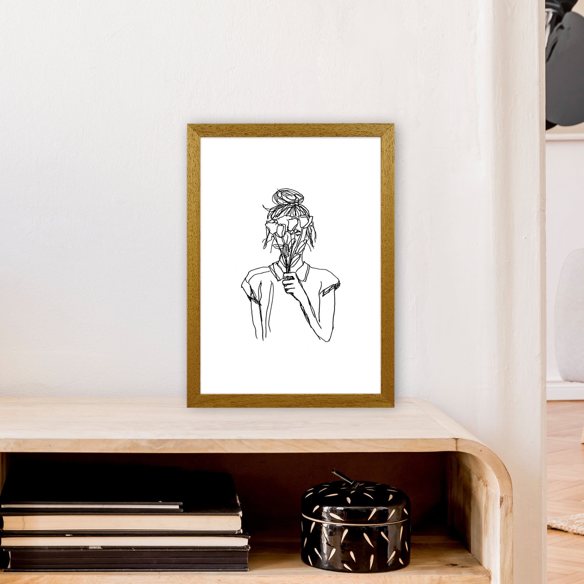 Left Hand Flower Girl Art Print by Carissa Tanton A3 Print Only