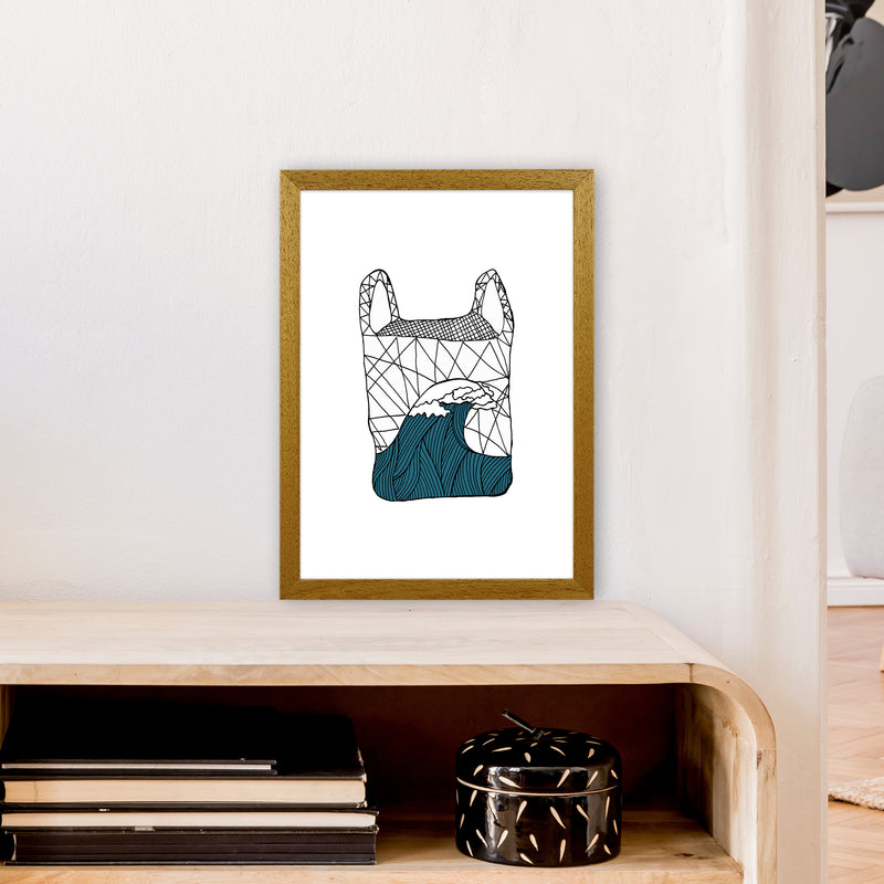 Plastic Bag Blue Art Print by Carissa Tanton A3 Print Only