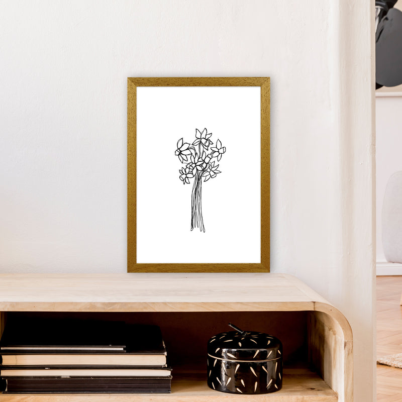 Daffodils Line Art Print by Carissa Tanton A3 Print Only