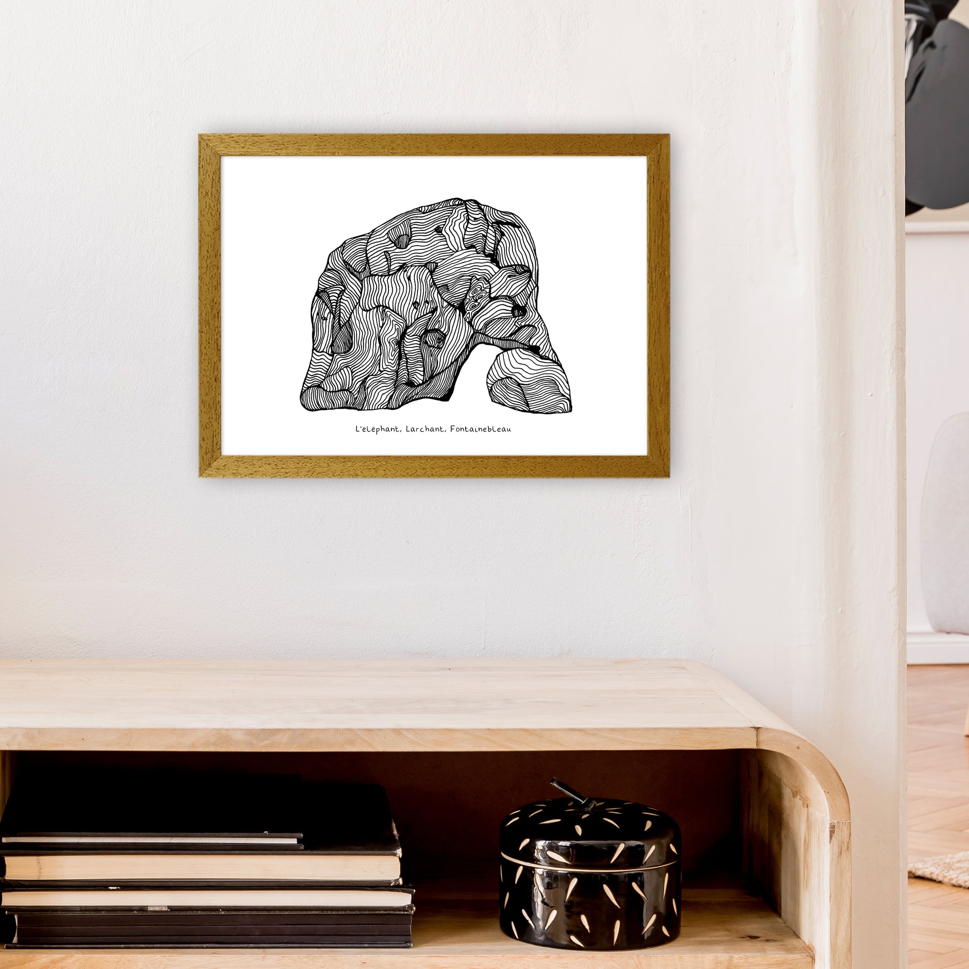 Font Elephant Art Print by Carissa Tanton A3 Print Only