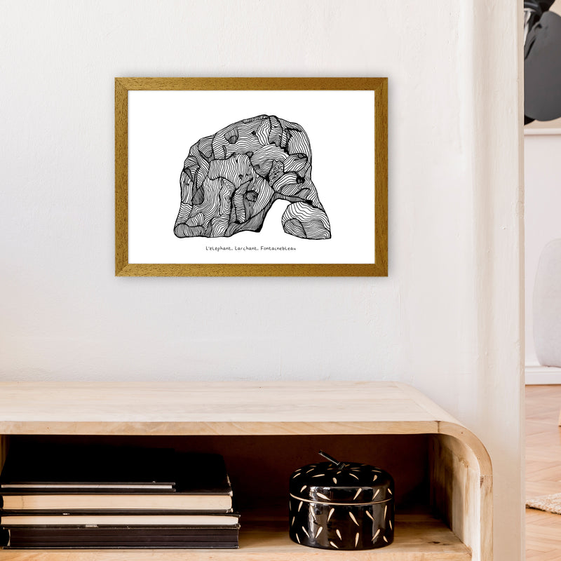 Font Elephant Art Print by Carissa Tanton A3 Print Only