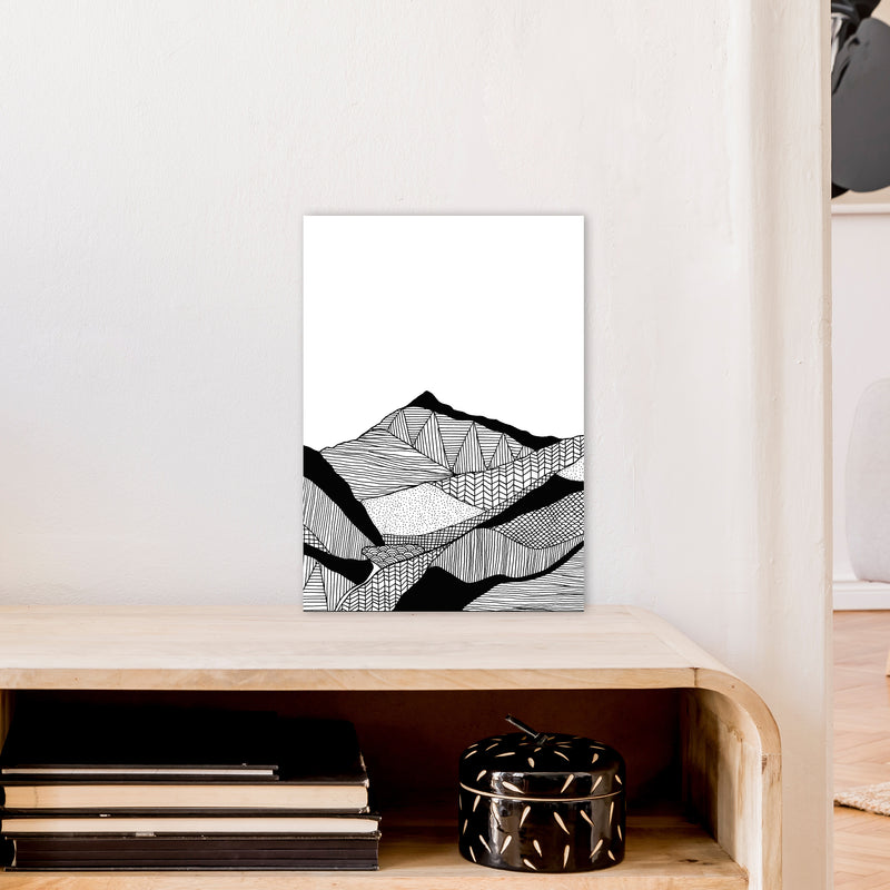 New Snowdon Portrait Art Print by Carissa Tanton A3 Black Frame