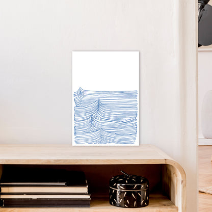 Continuous Sea Blue Art Print by Carissa Tanton A3 Black Frame