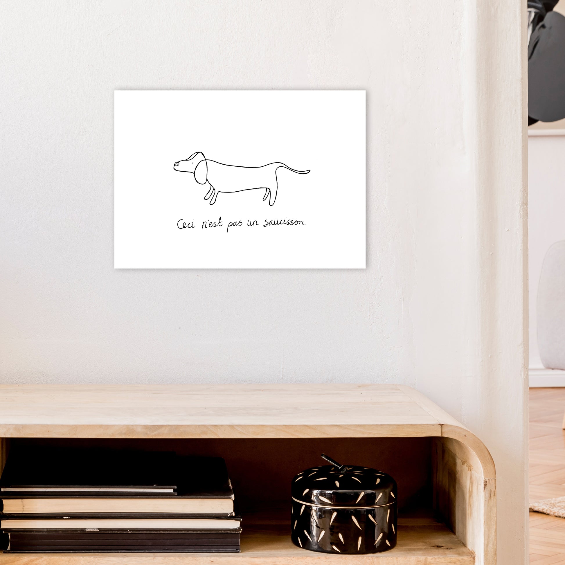 Pasunsaucisson Art Print by Carissa Tanton A3 Black Frame