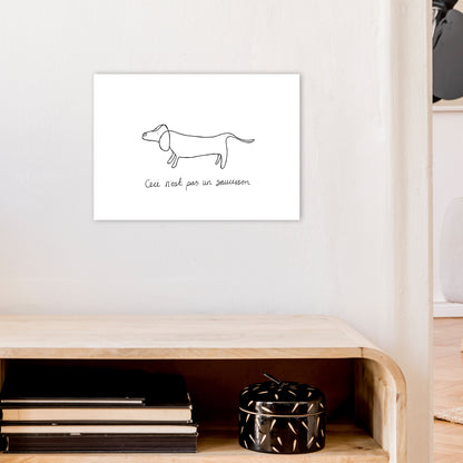 Pasunsaucisson Art Print by Carissa Tanton A3 Black Frame