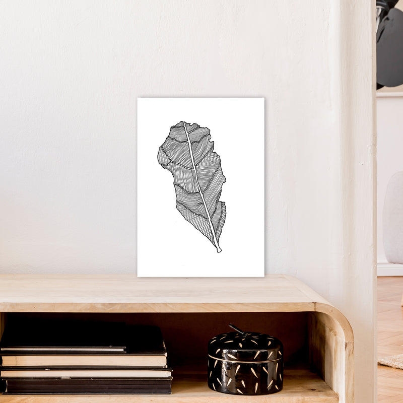 Kyobancha Leaf Art Print by Carissa Tanton A3 Black Frame
