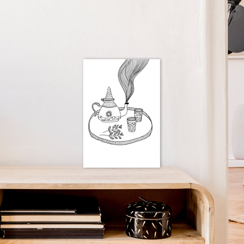 Moroccan Mint Art Print by Carissa Tanton A3 Black Frame