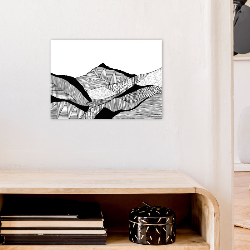 New Snowdon Art Print by Carissa Tanton A3 Black Frame