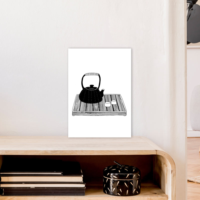 Chinese Tea Art Print by Carissa Tanton A3 Black Frame