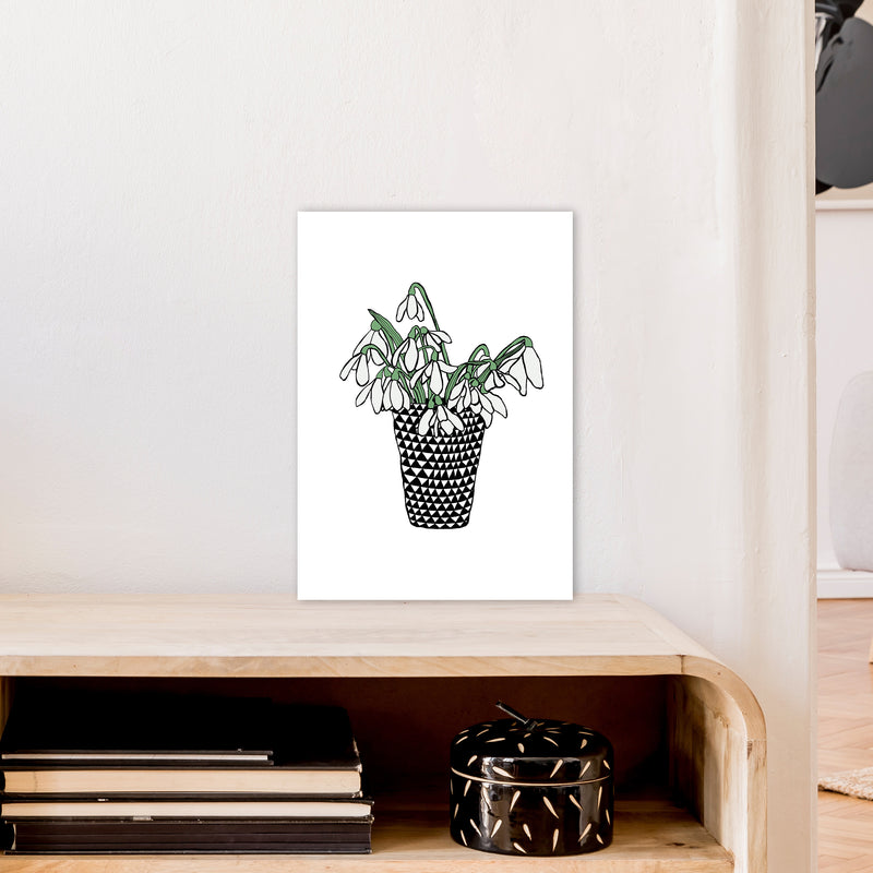 Snowdrops Art Print by Carissa Tanton A3 Black Frame