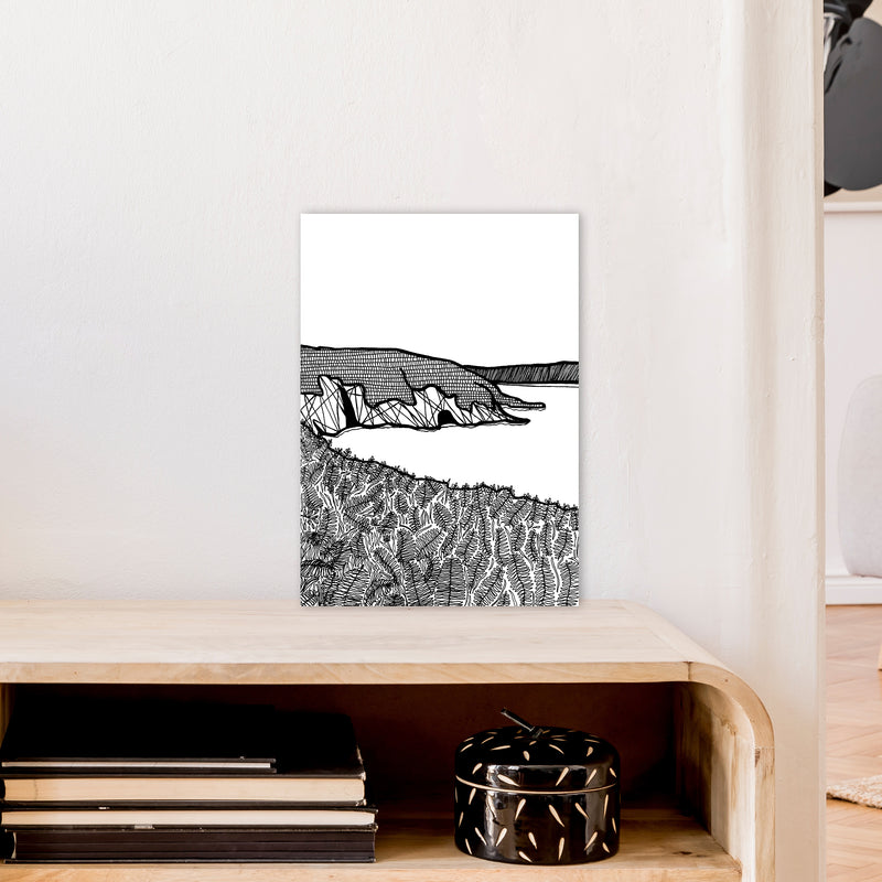 Aberdaron Art Print by Carissa Tanton A3 Black Frame