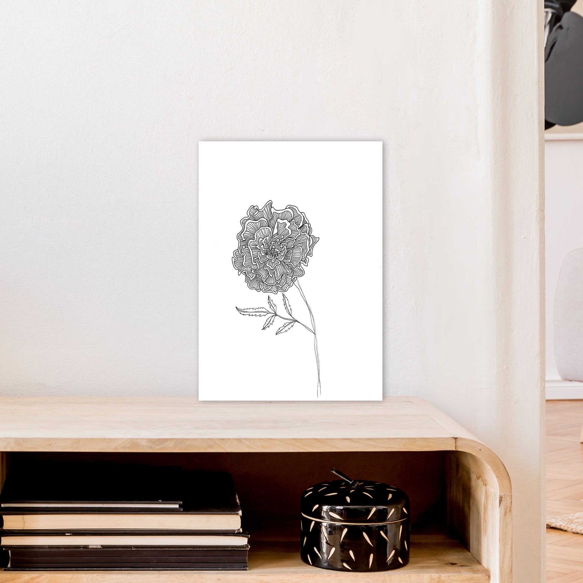 Marigold Art Print by Carissa Tanton A3 Black Frame