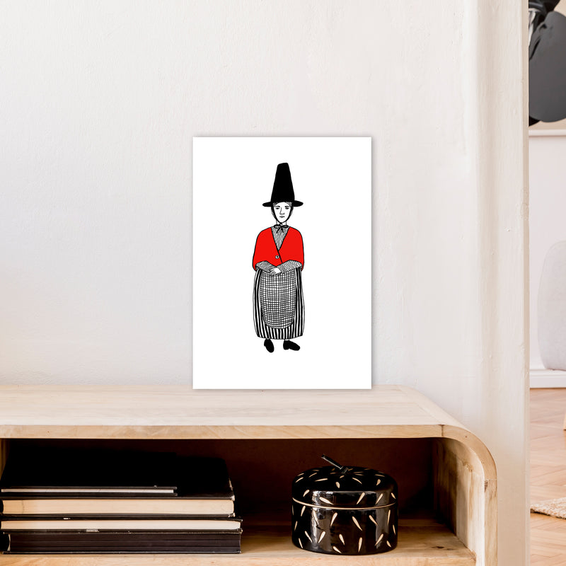 Welsh Lady Art Print by Carissa Tanton A3 Black Frame