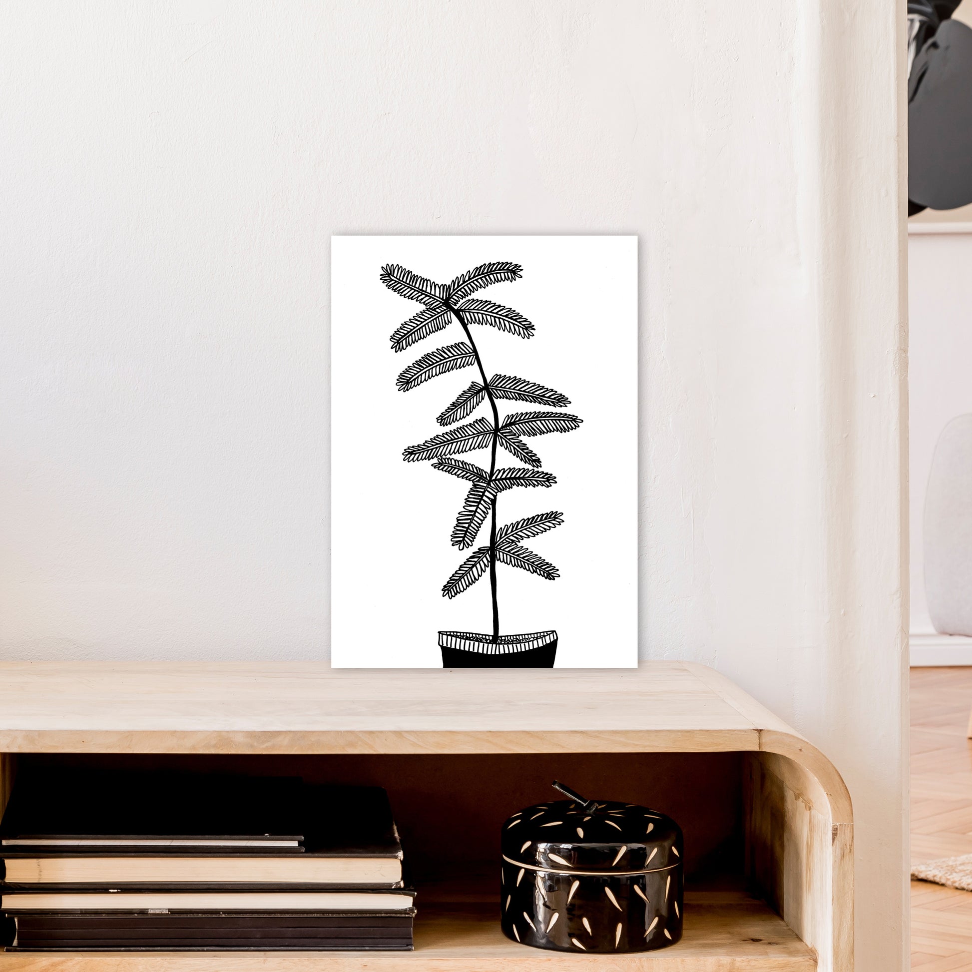 Mimosa Art Print by Carissa Tanton A3 Black Frame