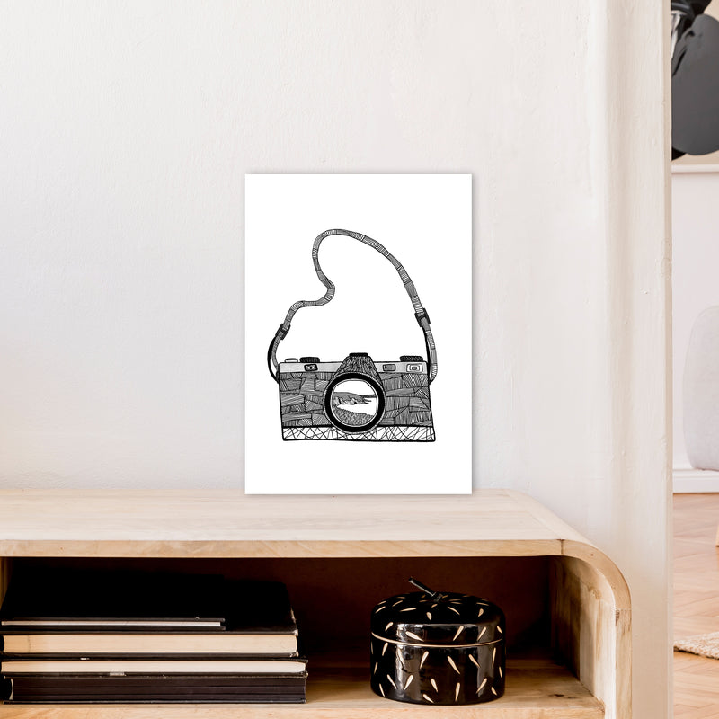 Camera Art Print by Carissa Tanton A3 Black Frame