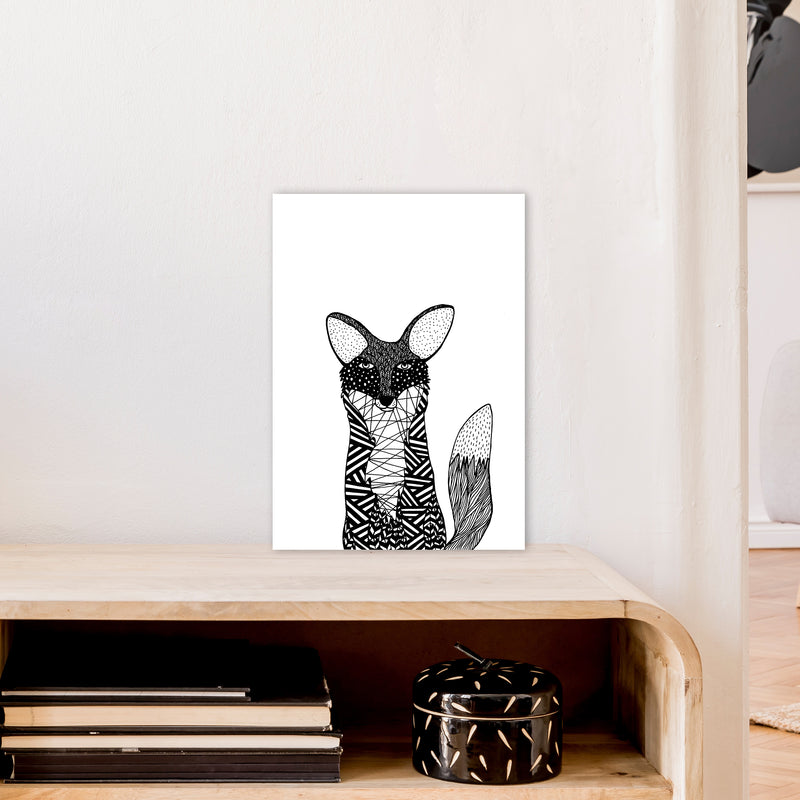 Fox Art Print by Carissa Tanton A3 Black Frame
