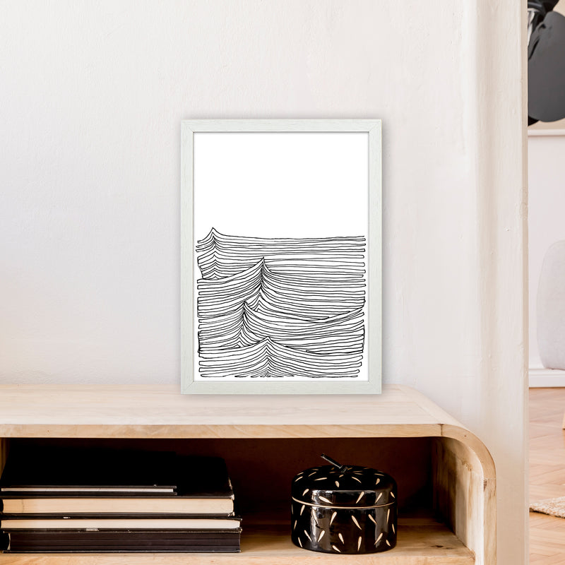 Continuous Sea Art Print by Carissa Tanton A3 Oak Frame