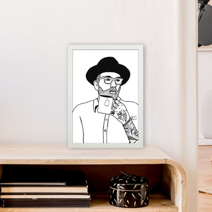 Dallas Green Art Print by Carissa Tanton A3 Oak Frame