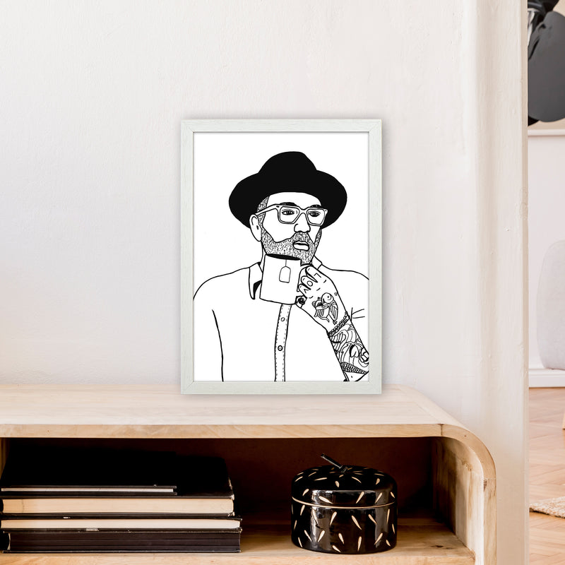 Dallas Green Art Print by Carissa Tanton A3 Oak Frame