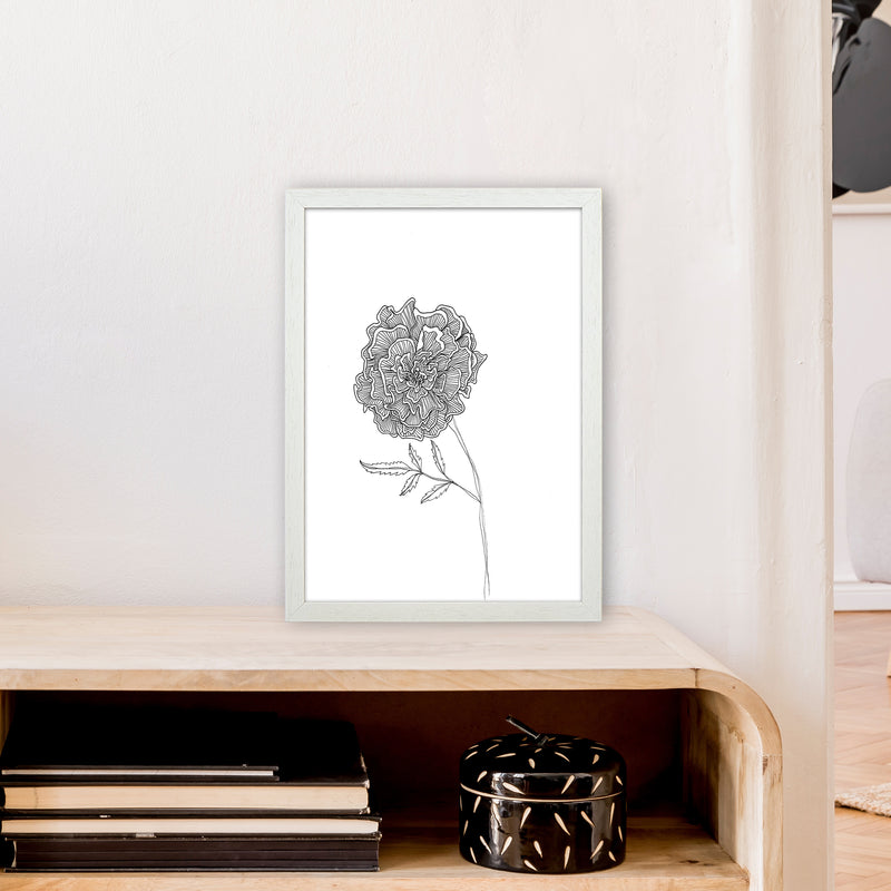 Marigold Art Print by Carissa Tanton A3 Oak Frame
