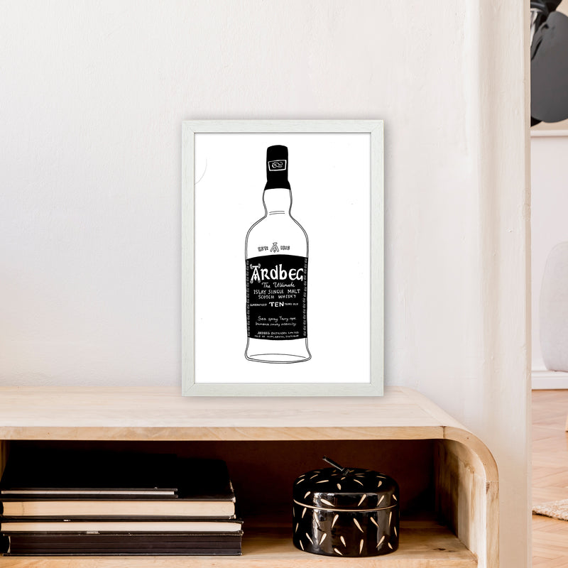 Ardbeg Art Print by Carissa Tanton A3 Oak Frame