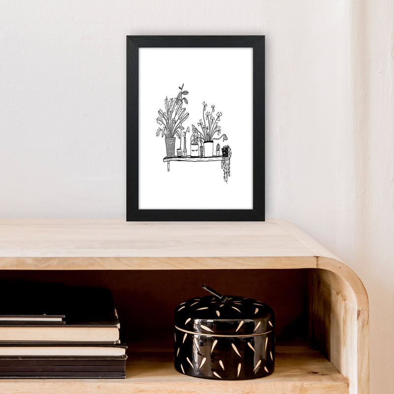Plant Shelfie Art Print by Carissa Tanton A4 White Frame