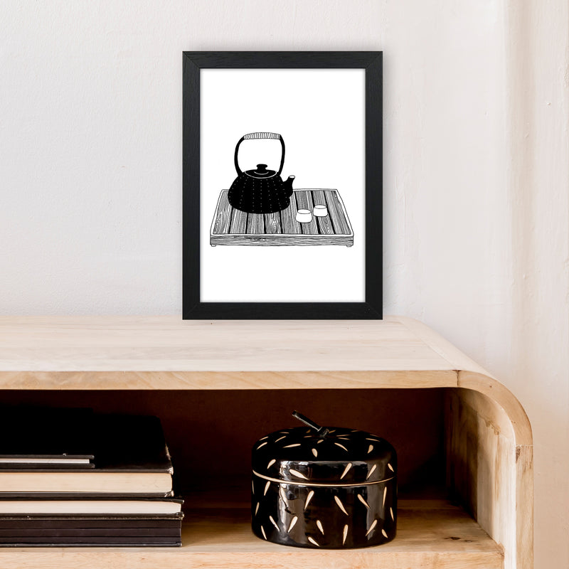 Chinese Tea Art Print by Carissa Tanton A4 White Frame