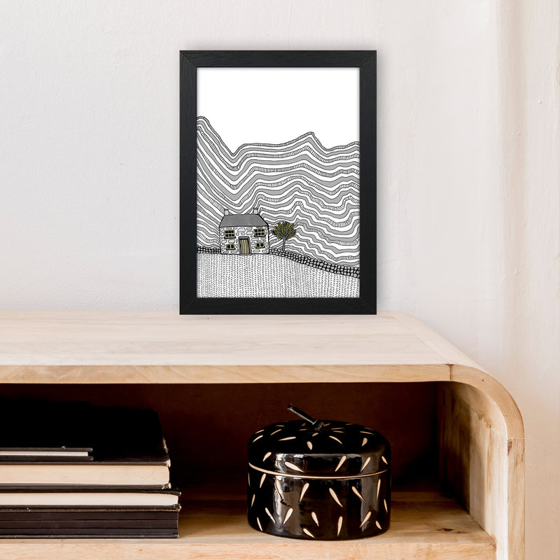 Welsh House Art Print by Carissa Tanton A4 White Frame